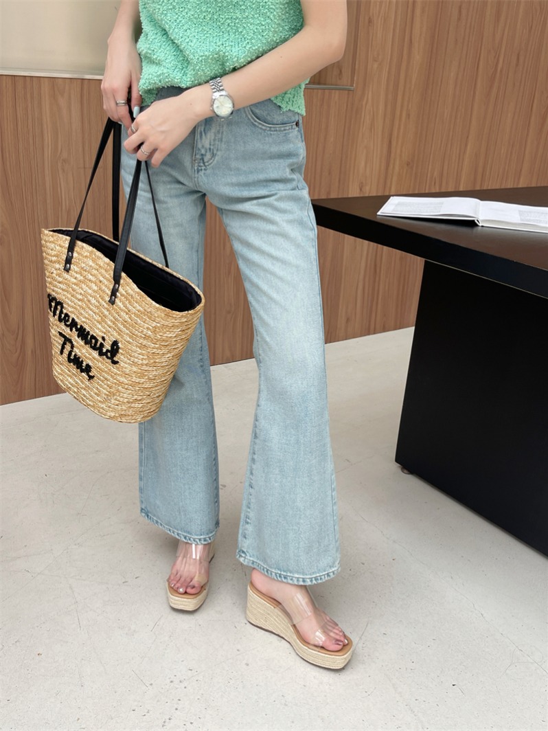 2024 New Wedge Woven Straw Sandals Women Slippers - Image 2