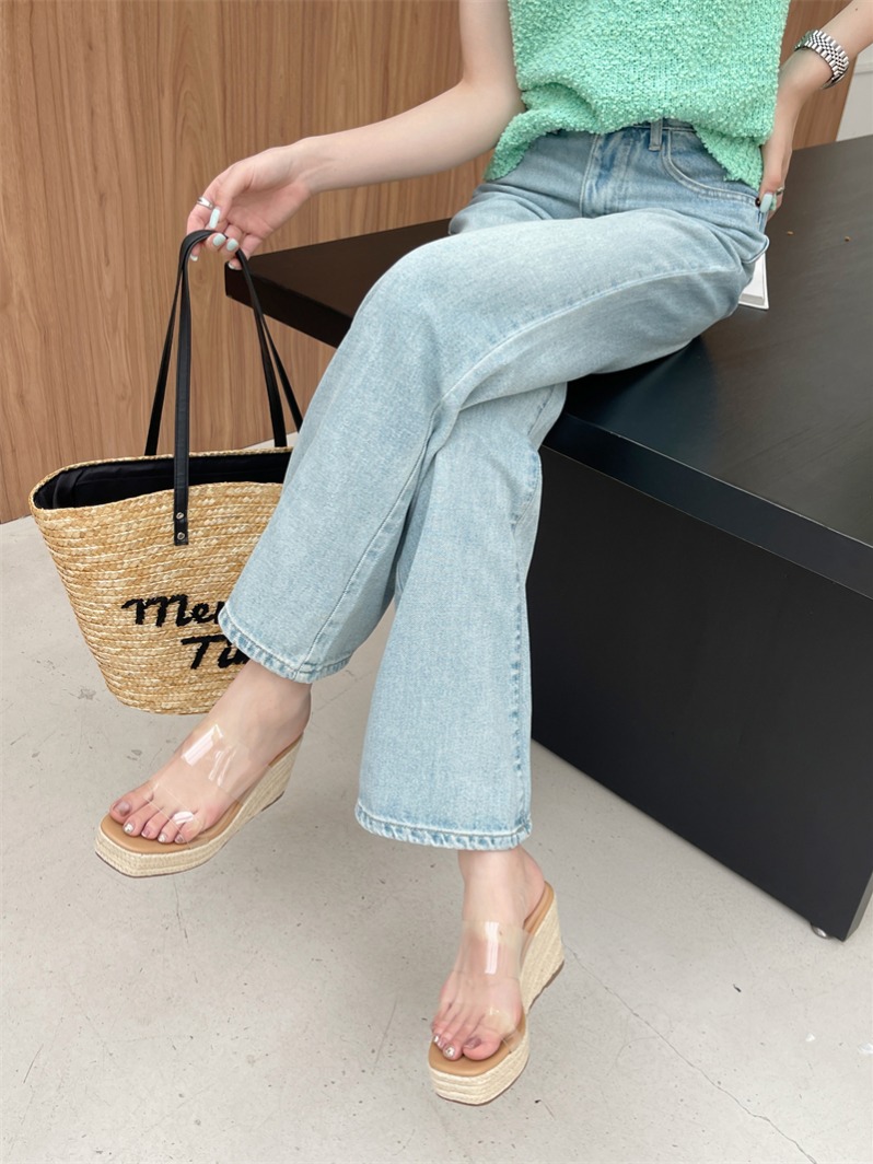 2024 New Wedge Woven Straw Sandals Women Slippers - Image 3