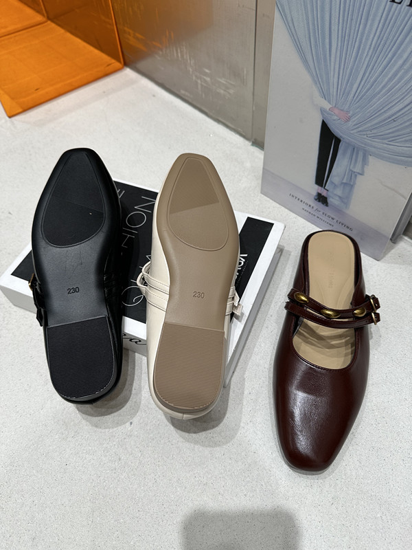 French Style Lazy One-Step Enclosed Half Slippers for Women 2025 Spring New Fashion Versatile Square Toe Mules - Image 3