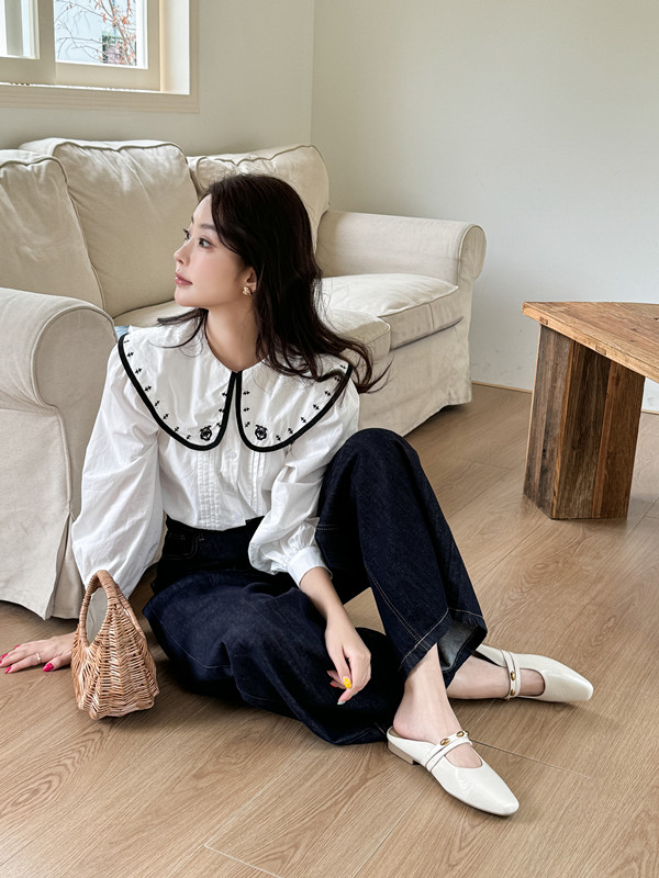 French Style Lazy One-Step Enclosed Half Slippers for Women 2025 Spring New Fashion Versatile Square Toe Mules - Image 2