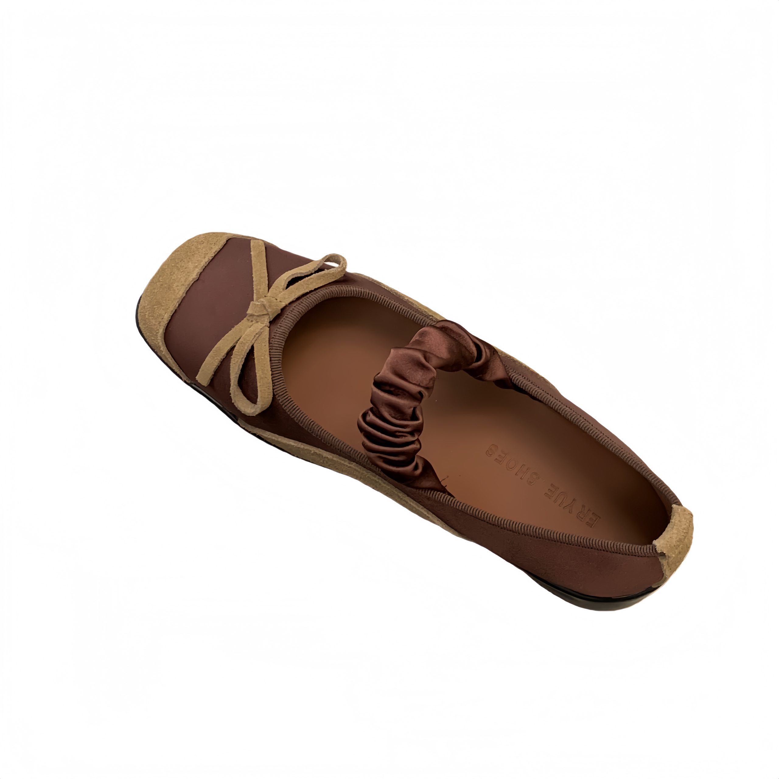 Retro Two-Tone Square Toe Mary Jane Shoes 2026 Spring Summer New Genuine Leather Commuter Casual Shoes - Image 5