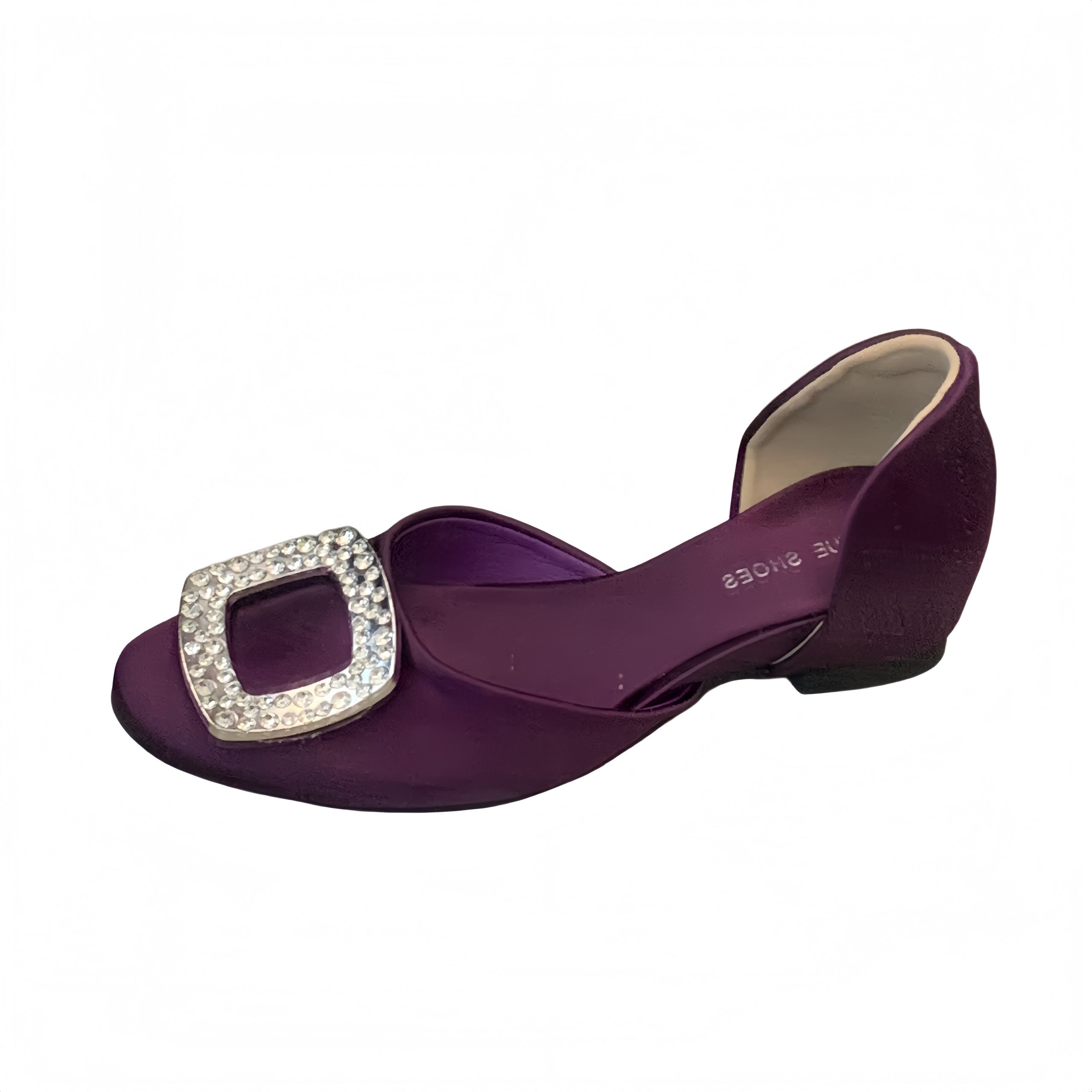 Elegant Low-Cut Mary Jane Shoes with Rhinestone Buckle 2026 Spring Summer New Style Hidden Heightening Satin - Image 5