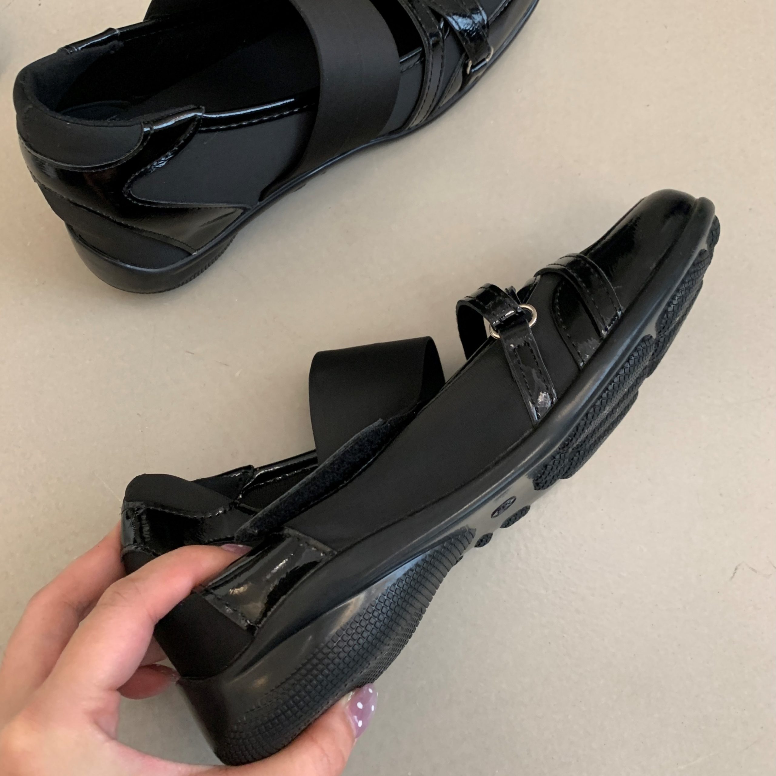 2026 New Korean Style Satin Ballet Shoes with Square Toe and Magic Tape, Inner Height Increase - Image 4