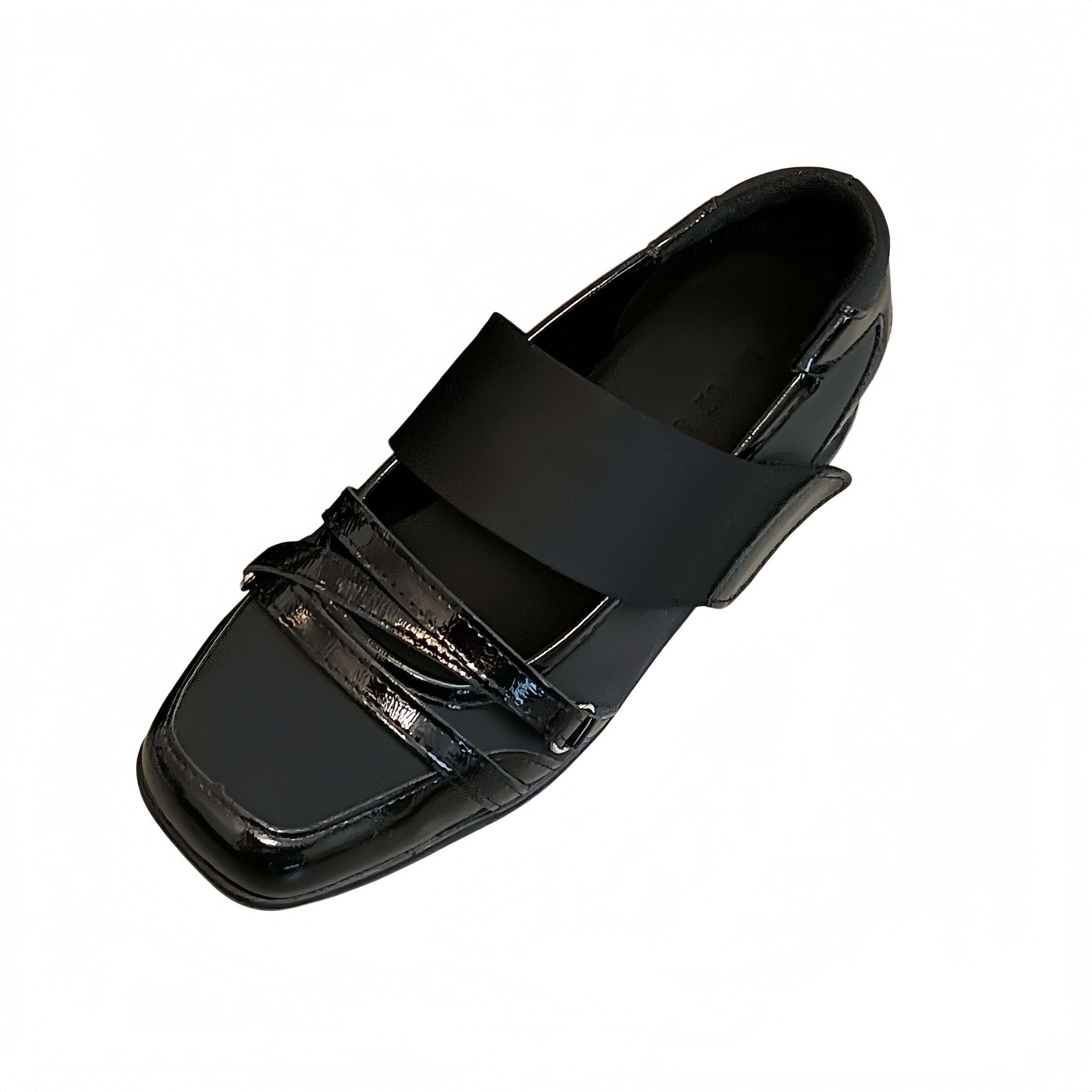 2026 New Korean Style Satin Ballet Shoes with Square Toe and Magic Tape, Inner Height Increase - Image 5