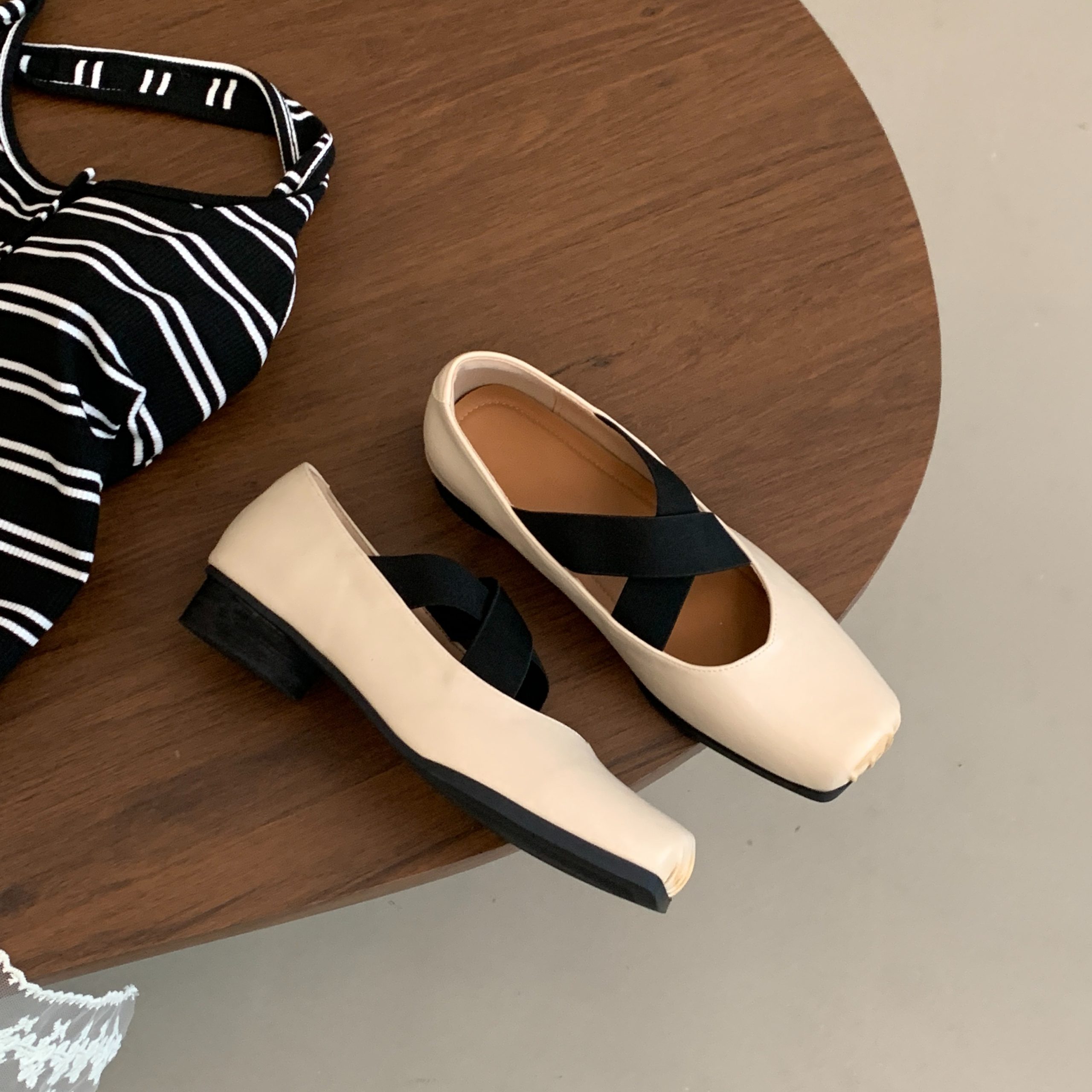 Four Seasons Chinese Style Ballet Shoes 2026 Spring Summer New Style Elegant Chunky Heel Square Toe Mary Jane - Image 4